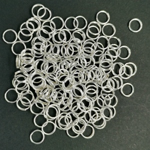 6mm Split Rings Silver Plated